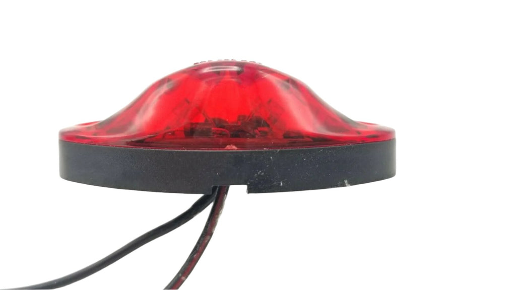 Red LED Oval Dragon's Eye 2 Diode Red Lens/Light Marker Clearance Trailer (L04-0072R)