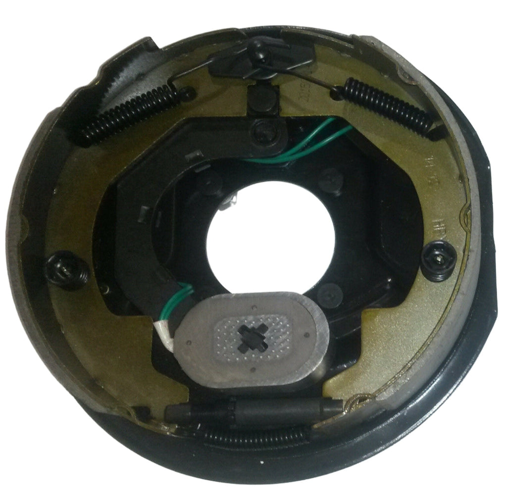 4 - (2 Pair) 10" x 2.25" Complete Electric Trailer Brake Backing Plates 3500 Axle (10RVEB-2P)