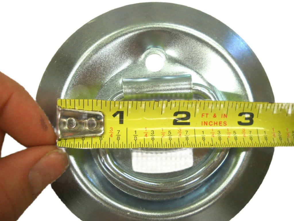 8- 4" Round Surface Mount D Ring Loop Rope Chain Tie Down Trailer 800# (RR08-8)