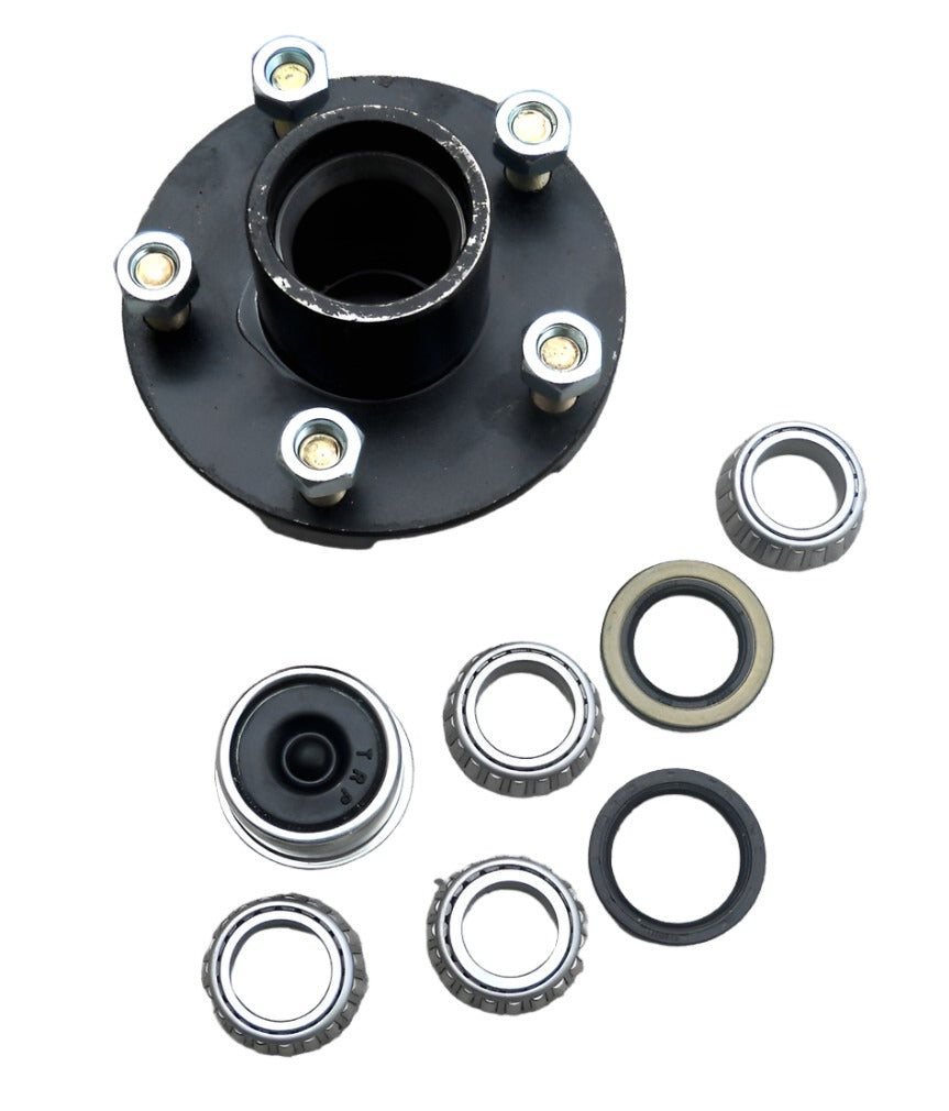 1 - 5 lug x4.5" Idler Hub with 2000# Bearing Kit Replace Snow Mobile Trailer Axle (RVIBT5450-KIT)