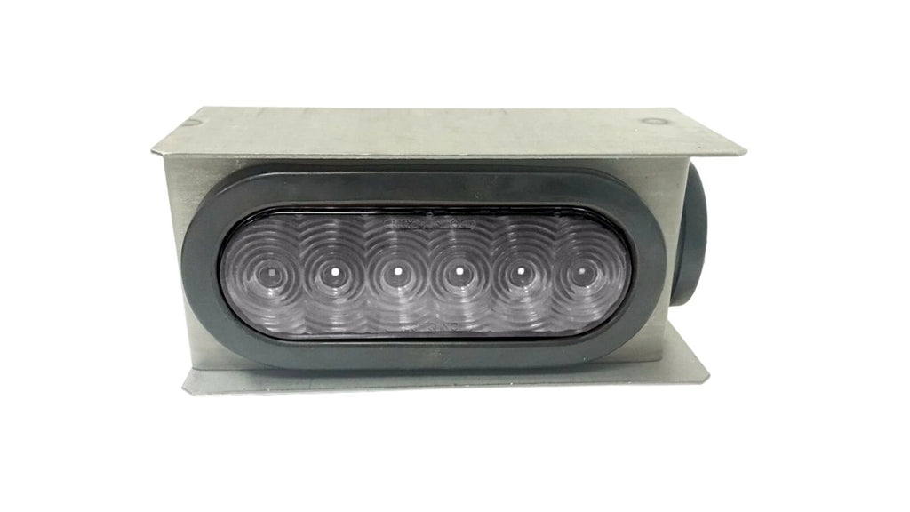 6" Oval White Backup LED Light Box Housing Kit Trailer Truck RV TecNiq Maxxima (LBK6-WCL)