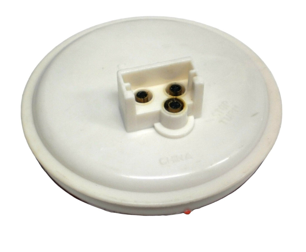 12 (ONE DOZEN)  LED Truck Lights Super Bright 4" Round RED Grommet + plug Kit (J-4412-RK-LOTOF12)