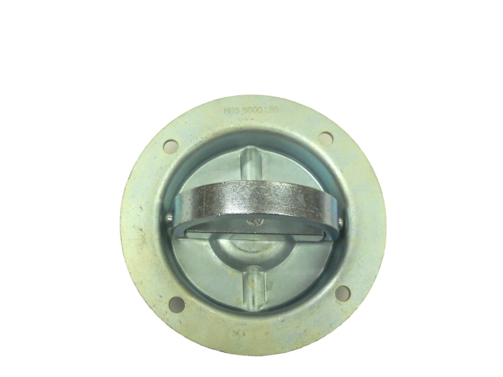 Recessed Full 360 Swivel 6000# Rated D Ring Tie Down with Backing Plate (RR06-BP)