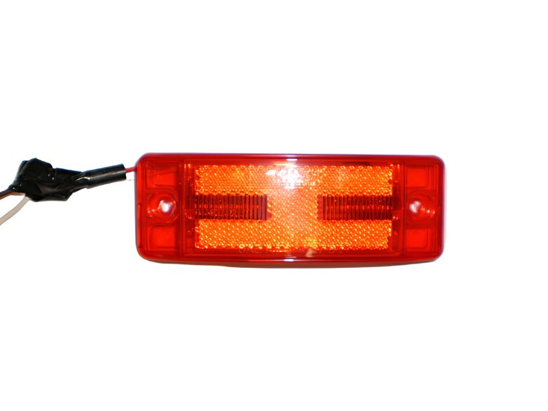 2" x 6" Maxxima Red 8 LED Combination Aux Brake Tail Marker Light Truck Trailer (M20330R)