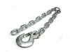 TWO - 3/8" Heavy Duty Safety Chain Forged Hook Trailer Camper RV 16,200# (HL35-LOTOF2)