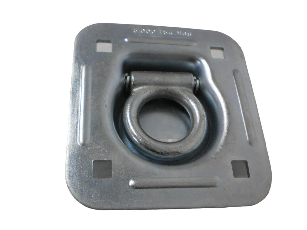 6 - 5000# Stainless Steel 4 Bolt Recessed D Ring Rope Tie Down Chain Trailer (RRS5-6)