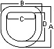 1/2" Weld on Zinc D Ring 11,700# Rated ATV Motorcycle Trailer Rope Tie Down Loop (LRW0)