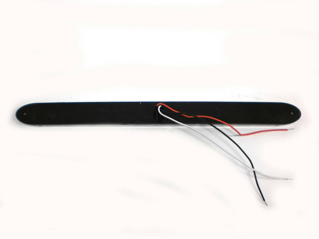 TWO - 15" Low Profile Red Clear LED Stop Turn Tail Lights Trailer Truck USA (T10-RC00-1-LOTOF2)