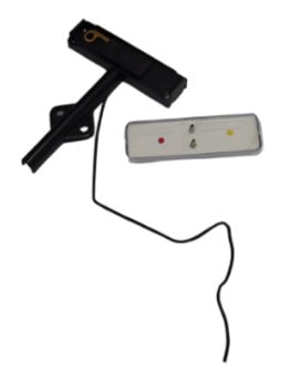 2- LED Fender Marker Lights CLEAR Lens Red/Amber w/ Base RV Trailer Camper RV (J-5765-ARC-FM-LOTOF2)