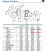 Brake Shoe Set- Left Side- Dexter 12K-15K Hydraulic 12.25x5 Trailer 9-28 Drum (K71-169-00)