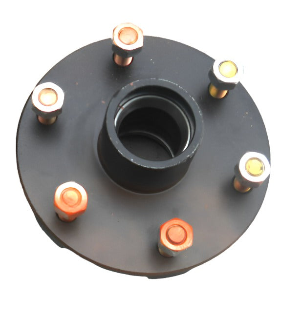 2- 6x5.5 Idler Hubs w/ 3500# Bearing Kits Replace Trailer Axle fits Dexter ALKO (846551-KITX2)