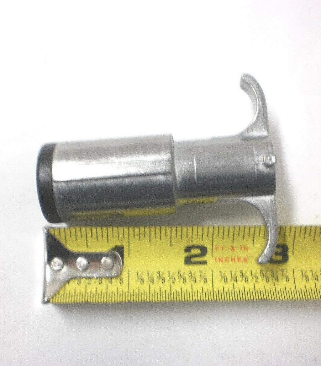 6 Way Round Pin Trailer Plug Cord End Zinc Plated Horse (R6TD)