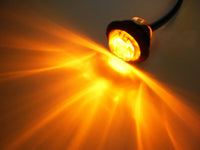 10 x 3/4 Maxxima Amber Clear LED Clearance Marker Light Trailer Jeep Motorcycle (M09300YCL-LOTOF10)