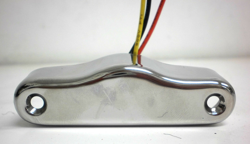 1  -USA TecNiq  Red Clear EON LED Dual Function STT Motorcycle W/vert SS Mount  (E03-D003-1 + E03-0SH0-1)