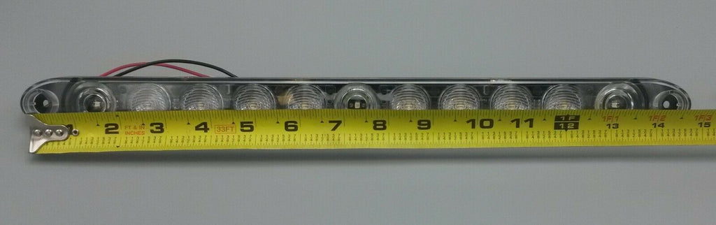 TecNiq 15" LED Red ID Bar White Load Lamp Combo Light Truck Trailer Toy Hauler (T14-RW00-1)