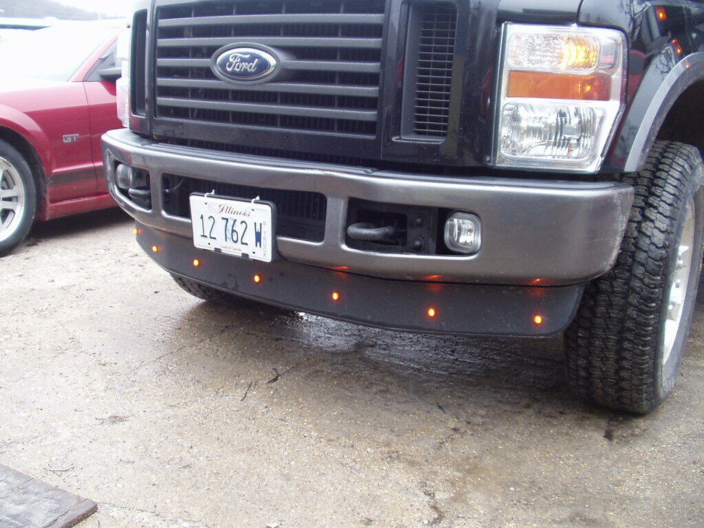 10- Maxxima 3/4" FIVE 5 Amber and FIVE (5) Red  LED Clearance Marker Truck Light (LOT OF 10 - M09300Y + M09300R)