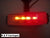2- LED Fender Marker Lights CLEAR Lens Red/Amber w/ Base RV Trailer Camper RV (J-5765-ARC-FM-LOTOF2)
