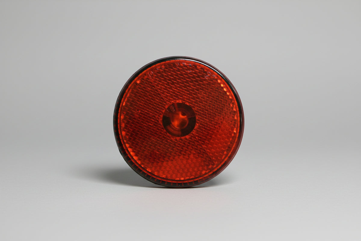 2.5" Red Round Reflective Sealed Clearance Marker Light 7 LED Stud Mount 2 1/2 (J-2065-R)
