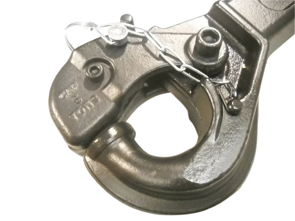 Brophy Solid Steel Pintle Hook with Shank Hitch Latch Pin 10,000# Capacity (EPS5)