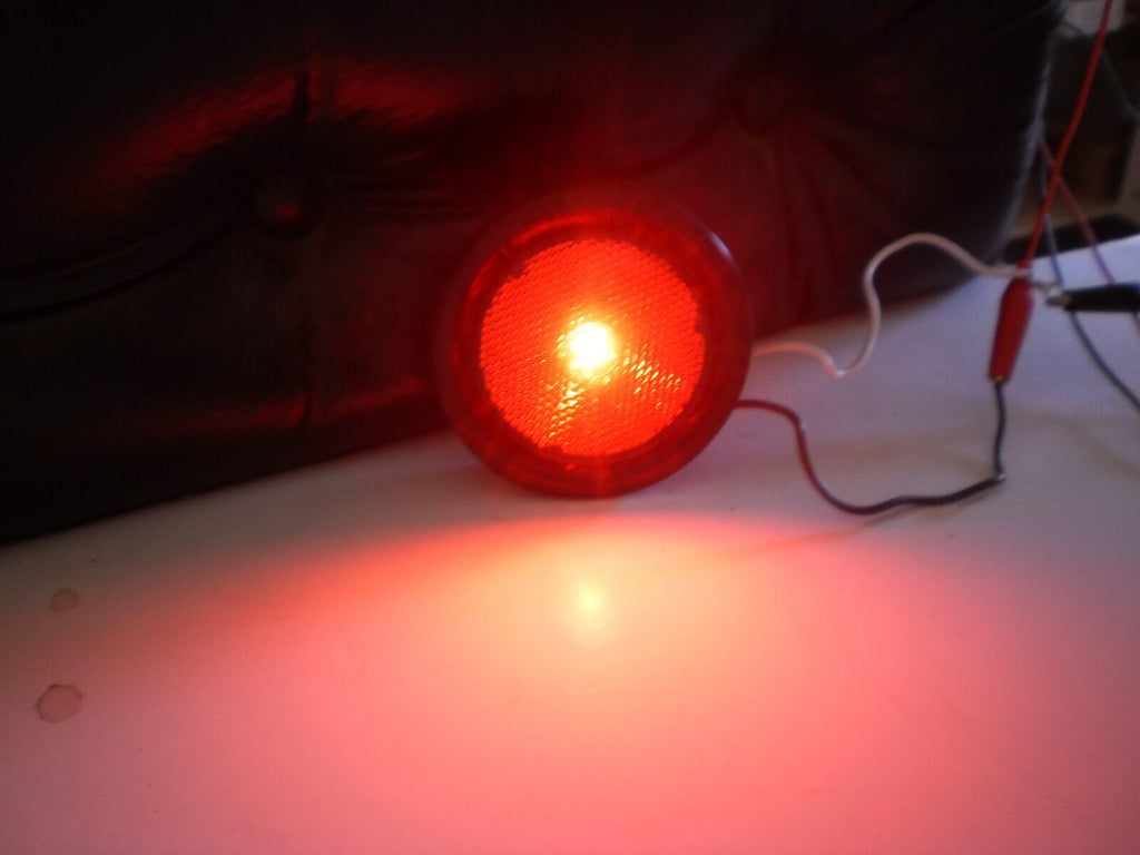 2.5" Red Marker LED Light TecNiq Reflective Trailer RV Truck Clearance USA (S10-RR00-1-KIT)