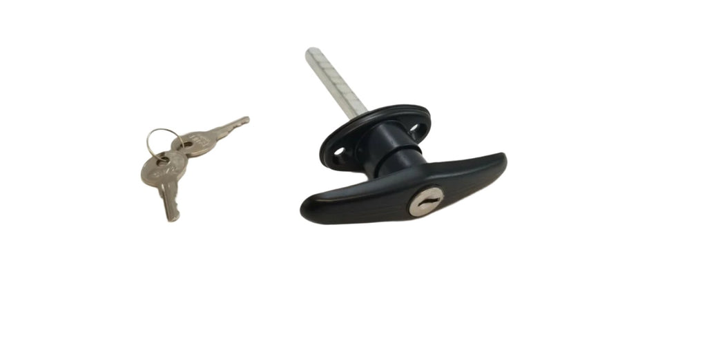 Bauer Rivet Mount Clockwise Locking T Handle 1 3/4" Shaft T-303 Trailer Hatch (HT303B)