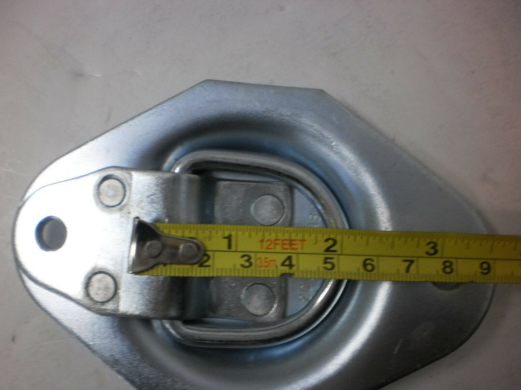 12 - 1/2" Recessed D Ring Rope Tie Down 1200# Rated Trailer ATV Snowmobile (RR01-LOTOF12)