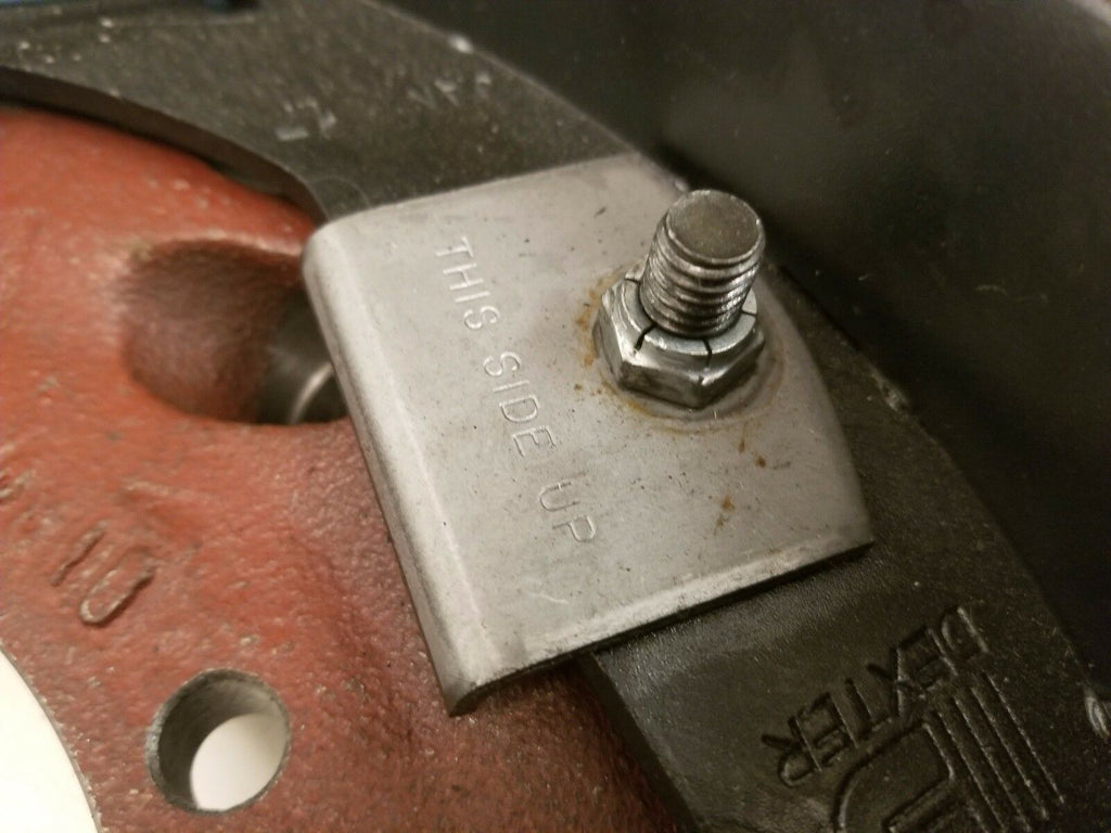 12-1/4" x3-3/8" Dexter Left Hydraulic Brake Backing Plate Trailer 10000 10K Axle (023-410-00)