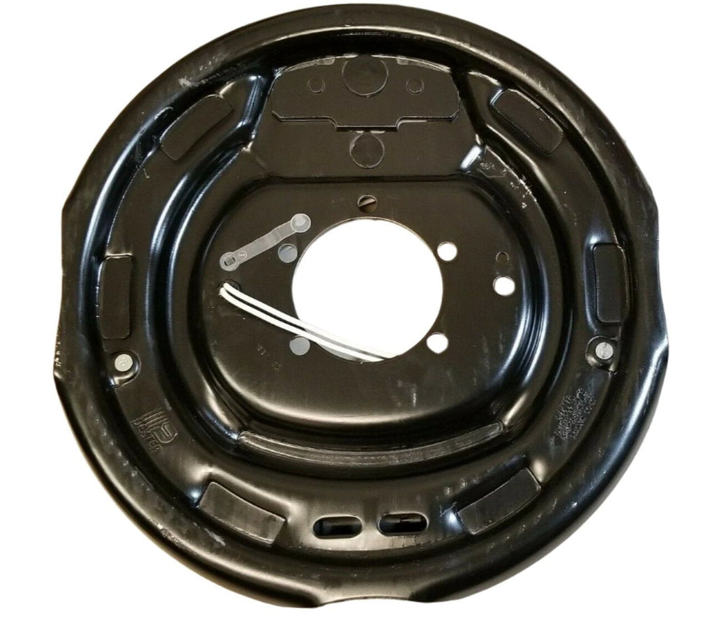Replace Left Trailer Brake Dexter 8x6.5 Drums 9/16 Nuts 7000# 12" Backing Plate (821913-B-DEX-L)