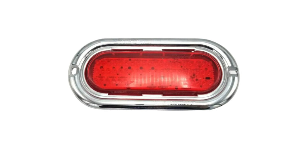 6" Oval Trim Ring Maxxima M63253CH Truck Trailer Plastic Chrome Bezel Cover (M63253CH)
