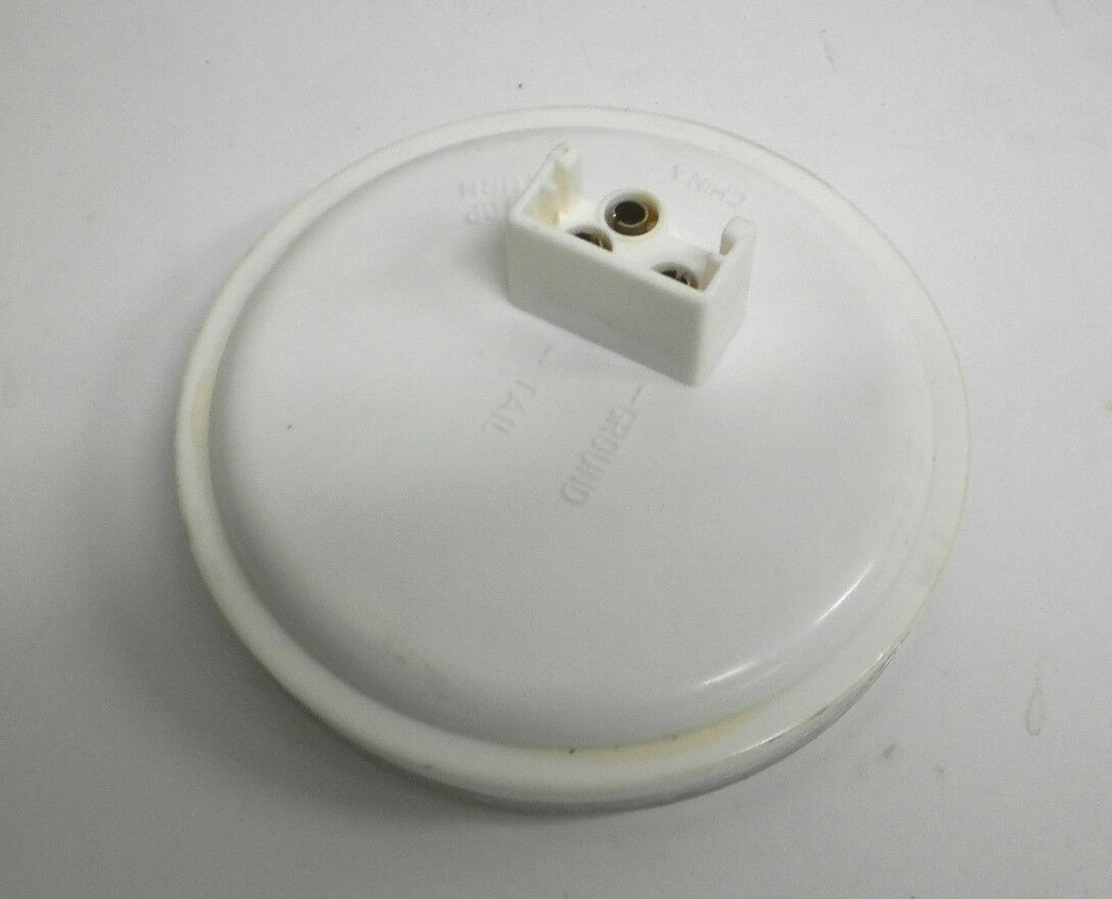 TWO 4" Round 12 Diode LED Red Clear Stop Turn Tail Light Trailer Truck (J-4512-RCK-LOTOF2)