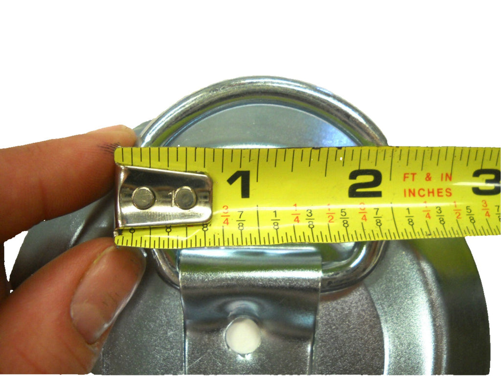 4 - 4" Round Surface Mount D Ring Loop Rope Chain Tie Down Trailer 800# (RR08-LOTOF4)