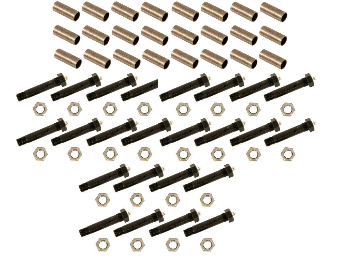 Triple Axle Spring Suspension Kit With Brass Bushings & Grease Wet Bolt (RK-3A-WB-BB-NS)