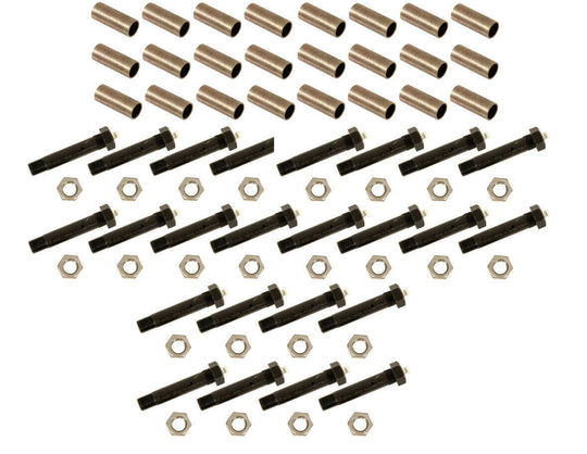 Triple Axle Spring Suspension Kit With Brass Bushings & Grease Wet Bolt (RK-3A-WB-BB-NS)
