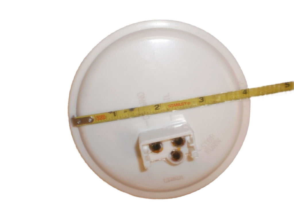 4" Round White LED Back Up Tail Marker Light DOT solar Reverse (J-4412-CK)