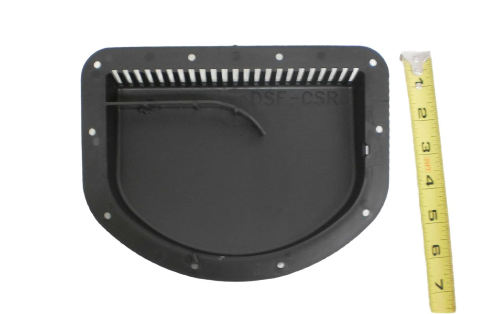 Black Side Wall Forced Air Vent Cowl Exterior Motorcycle Trailer Camper RV  (EVC-DSF-CSR-B)