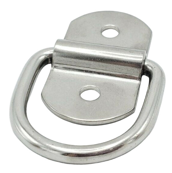 3/16" Stainless Steel Tie Down Lashing D Rings 1000# Rated Trailer  (SS10)