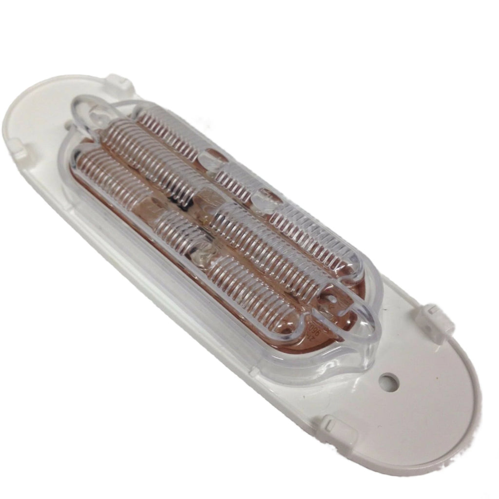 Maxxima LED Red Clear Oval Marker Clearance Light Stainless Steel Trim Trailer (M72270RCL-KIT)