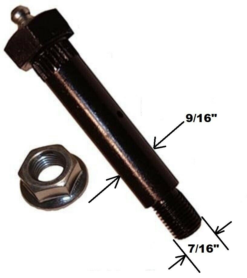 Trailer Axle 2" Spring Shackle Grease Type Slipper wet Bolt 9/16 x 3.4" (007-236-01-KIT)