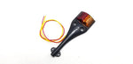Left Kaper II LED Amber/Red Fender Light w/Wire Guard 2 Wire 2 Diode Trailer (L04-0040L)