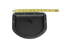 Black Side Wall Forced Air Vent Cowl Exterior Motorcycle Trailer Camper RV  (EVC-DSF-CSR-B)