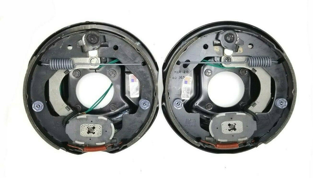 USA Dexter 10" Electric Trailer Brake Assembly w/Parking Brake ONE PAIR 3.5K (K23-087-00+K23-086-00)