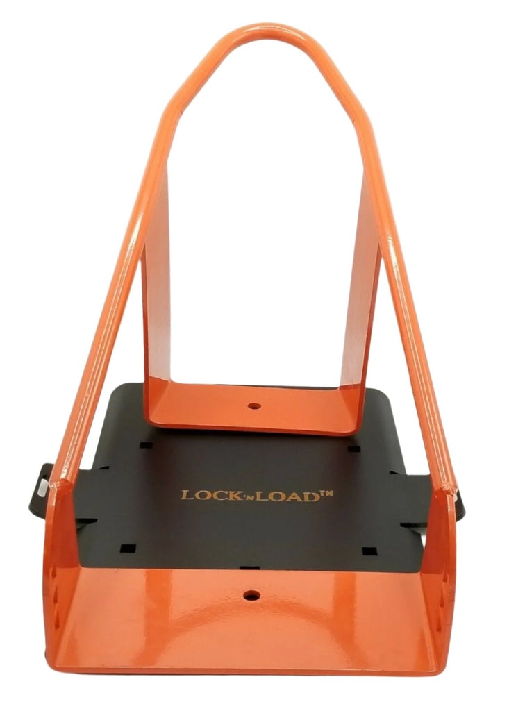 Lock N Load Wheel Chock w/Mounting Plate Hardware Motorcycle Quad Stand Trailer (BK-103-KIT)