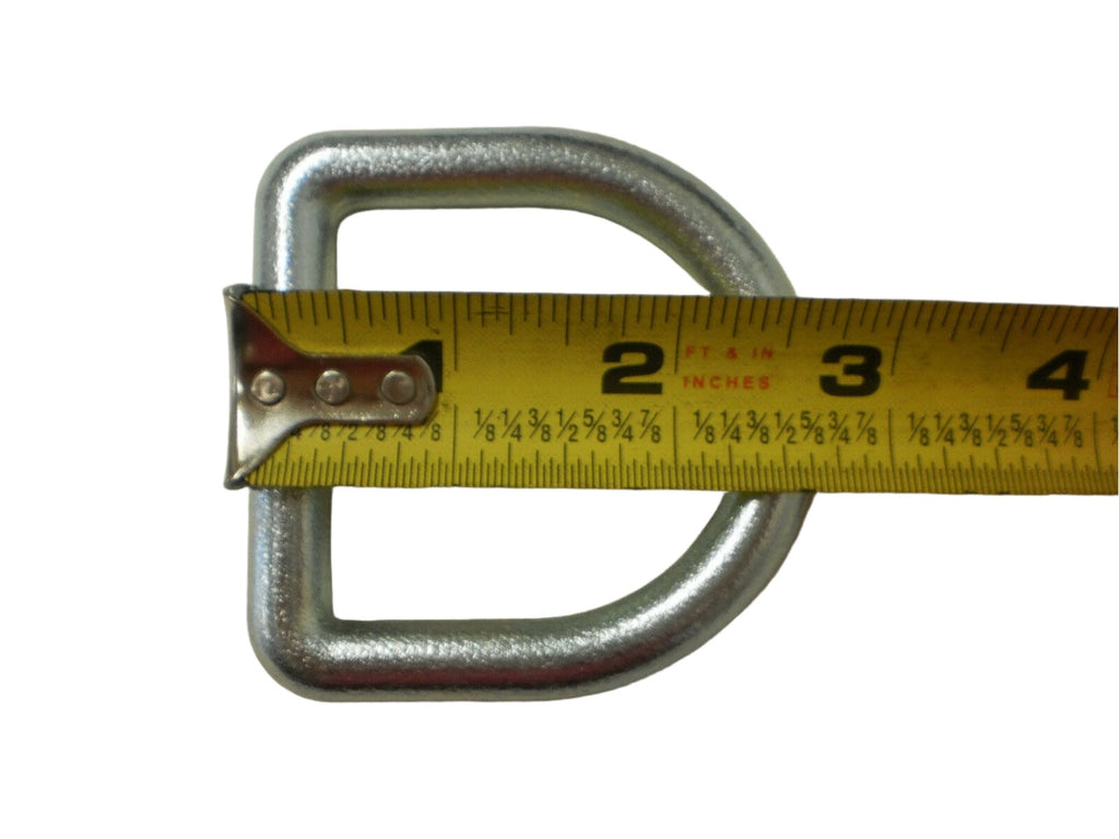 3/8" Weld on Zinc D Ring 6000# ATV Motorcycle Trailer Rope Tie Down Loop  (LRW5)