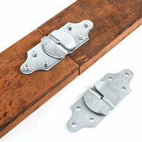 2 x Wood Side Stake Side Board Connector Brackets Trailer Truck Straight Zinc  (B2585BZ)
