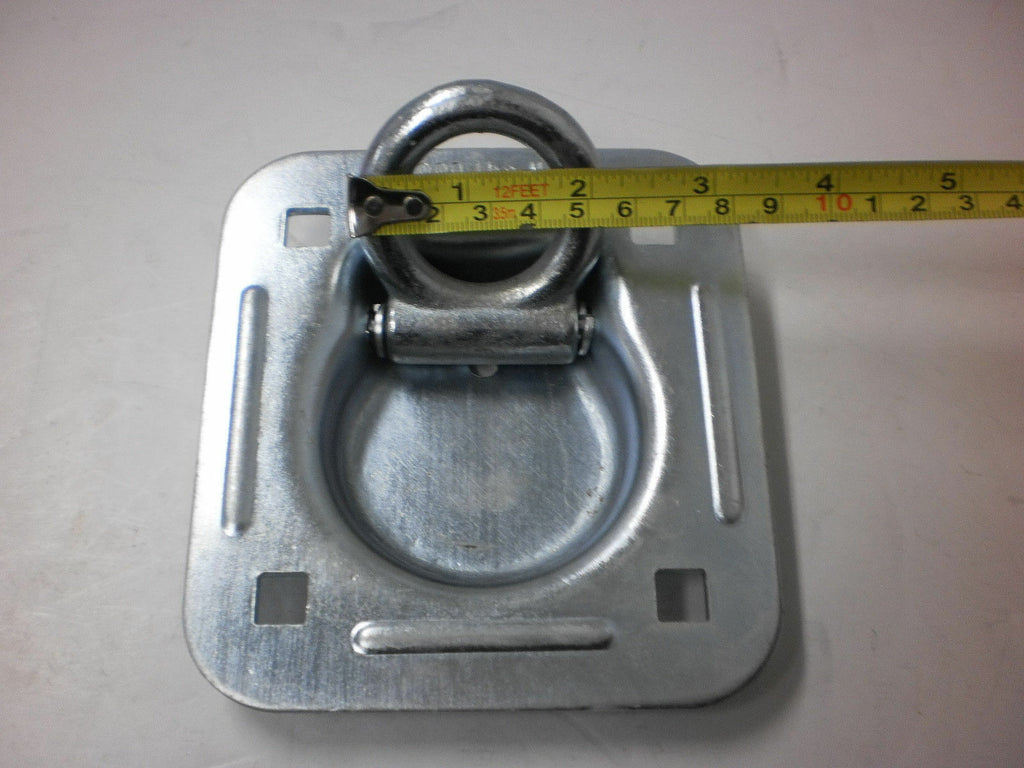 10 - 5000# Stainless Steel 4 Bolt Recessed D Ring Rope Tie Down Chain Trailer (RRS5-10)