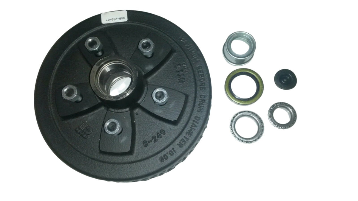 DEXTER 10" x 2.2 Brake Drum Hub 5 x 5.00" Lug bolt 3500 Axle Kit Trailer Axel (K08-249-91)