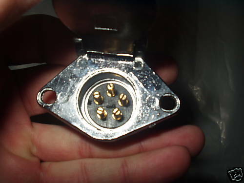 Trailer Plug Adapter 4 Flat Truck End to 5 Round Trailer End Wire Camper Lights (F45R)