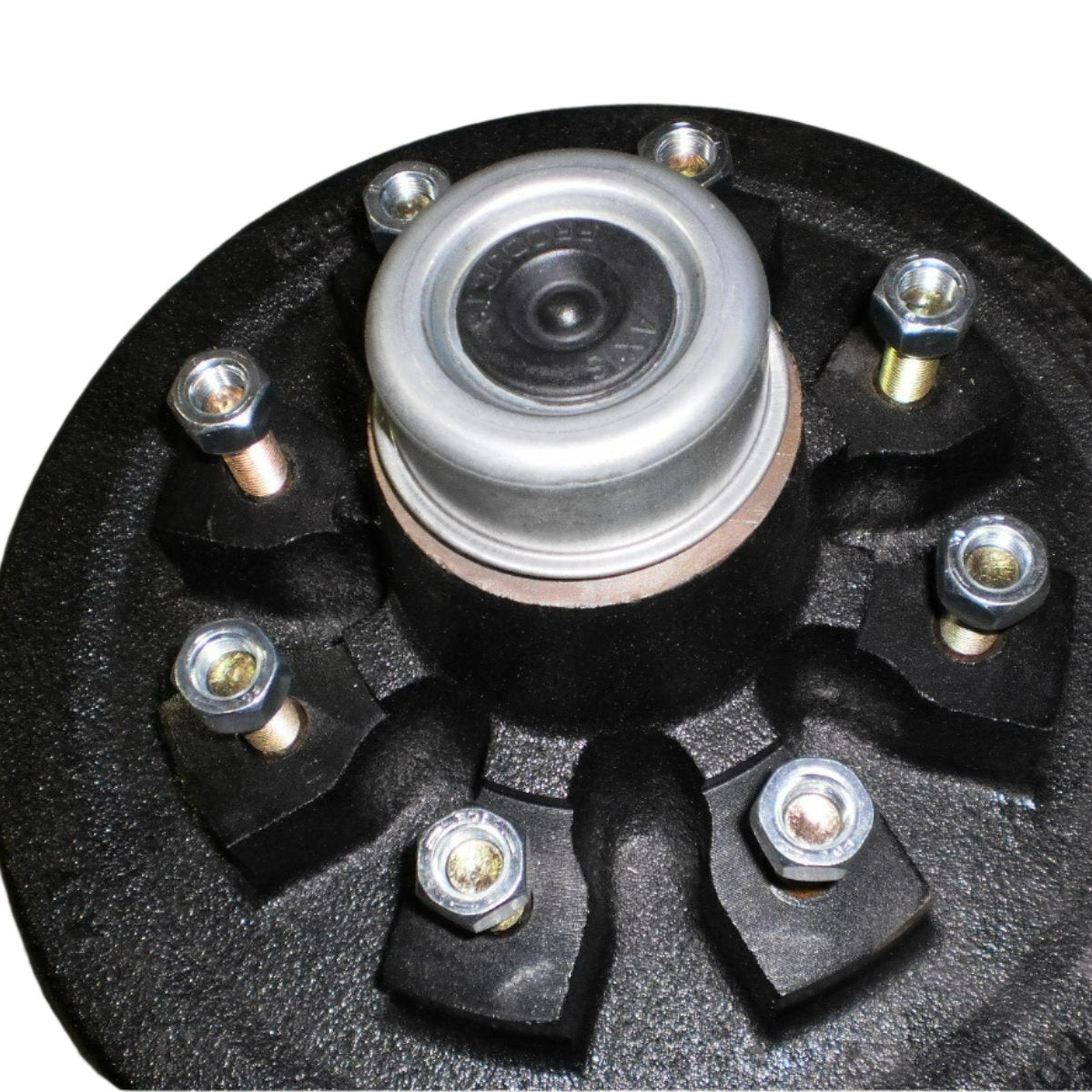 Complete 12 x 2" Trailer 8 x 6.5 Lug Brake Drum 7000# Axle 6000# w/Bearings  (92865-1-KIT)