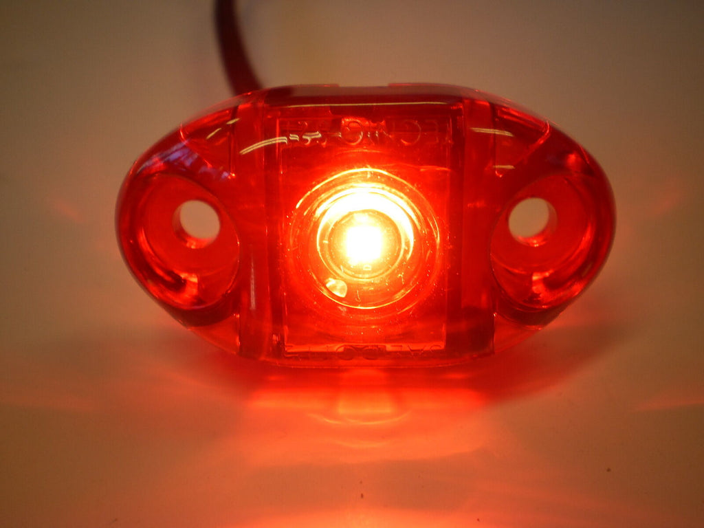 TEN - TecNiq Red LED Clearance Marker Light Camper Trailer Truck USA (S21-RR00-1-LOTOF10)