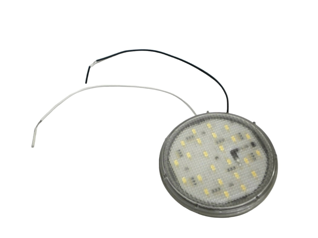 4" Round White LED Low Profile Interior Courtesy Light RV Camper Travel Trailer  (M84436-KIT)
